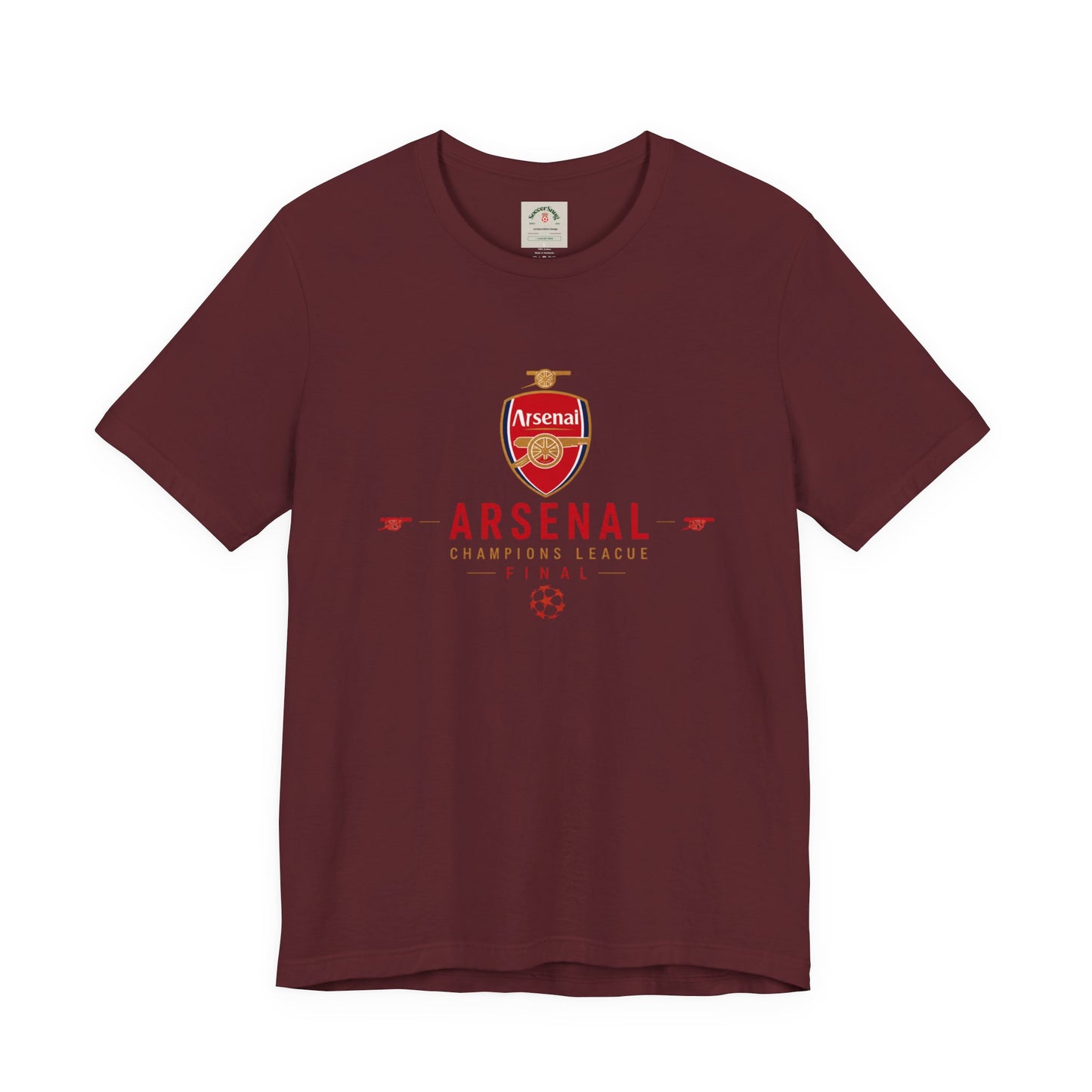 Arsenal Champions League Final Unisex Soccer Jersey Short Sleeve Tee