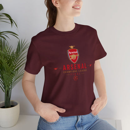 Arsenal Champions League Final Unisex Soccer Jersey Short Sleeve Tee