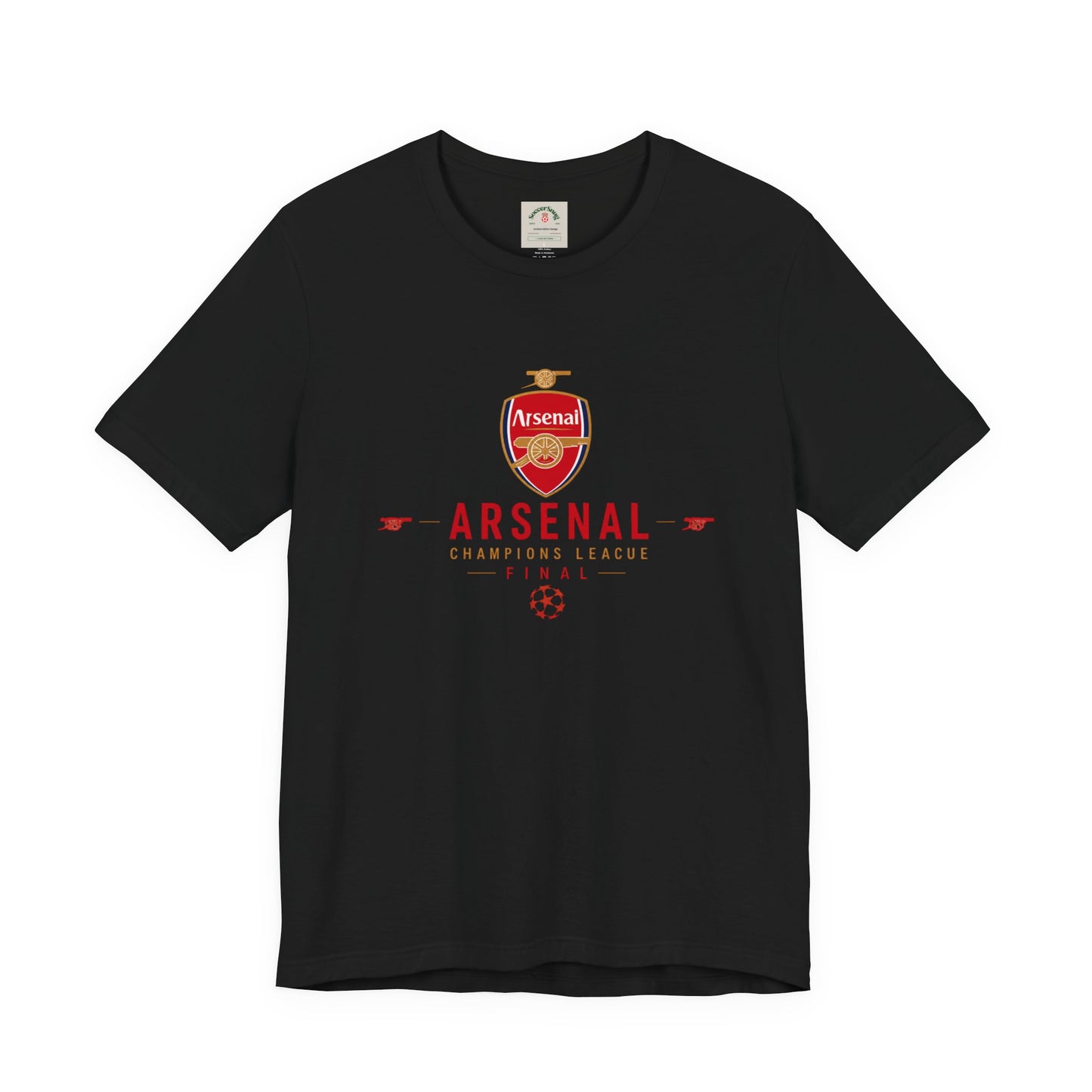 Arsenal Champions League Final Unisex Soccer Jersey Short Sleeve Tee