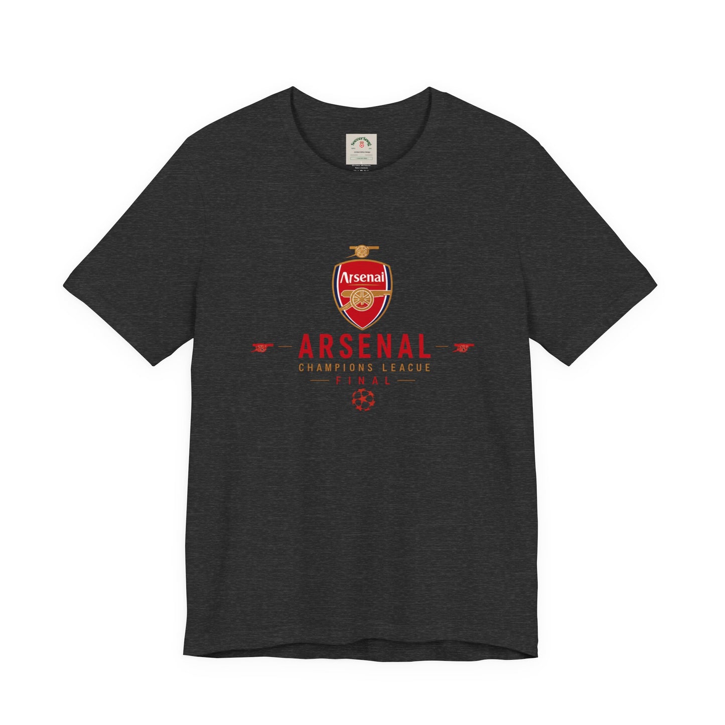 Arsenal Champions League Final Unisex Soccer Jersey Short Sleeve Tee